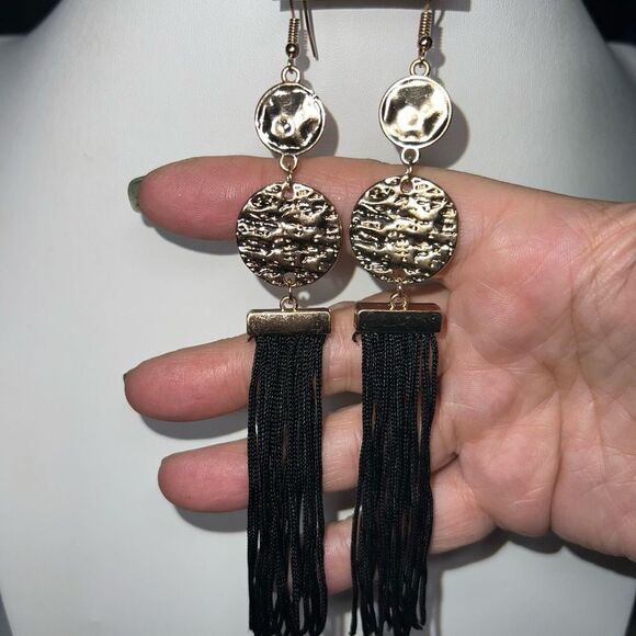Boho Long Tassel earrings - Picture 5 of 6